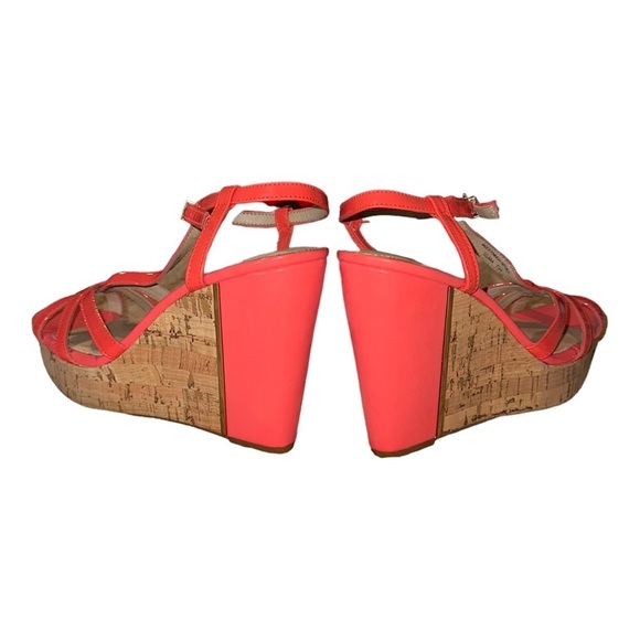 Antonio Melanie Wedge Heel Shoe Women’s Pink Coral Size 7.5 - Picture 7 of 8